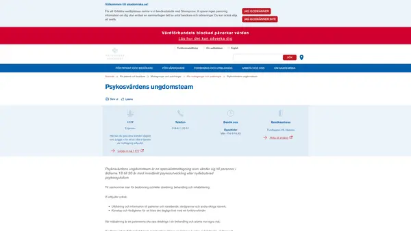 Psykosmottagningen för tidig intervention, Uppsala