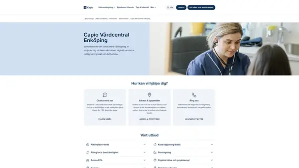 Barnavårdscentral Capio vårdcentral Enköping