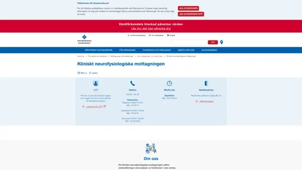 Klinisk neurofysiologiska mottagningen, Uppsala