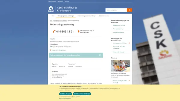 Förlossningsavdelning Kristianstad