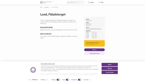 Lund Fäladstorget, Folktandvården Skåne AB