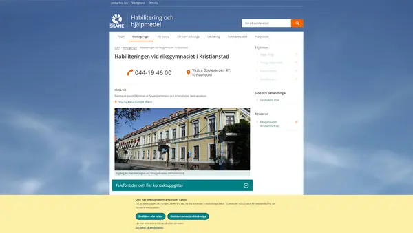 Habiliteringsmottagning Riksgymnasiet Kristianstad