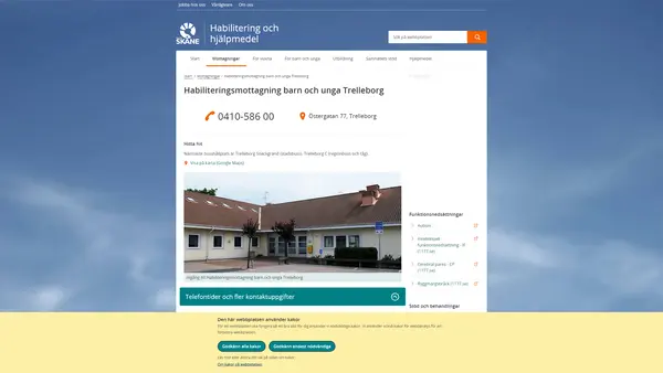 Habiliteringsmottagning barn och unga Trelleborg