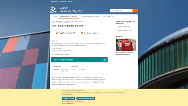Kirurgiavdelning akut Lund