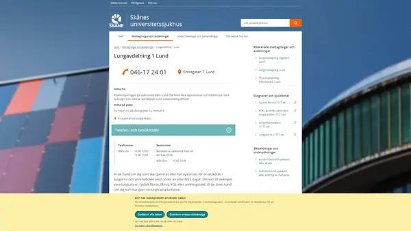 Lungavdelning Lund