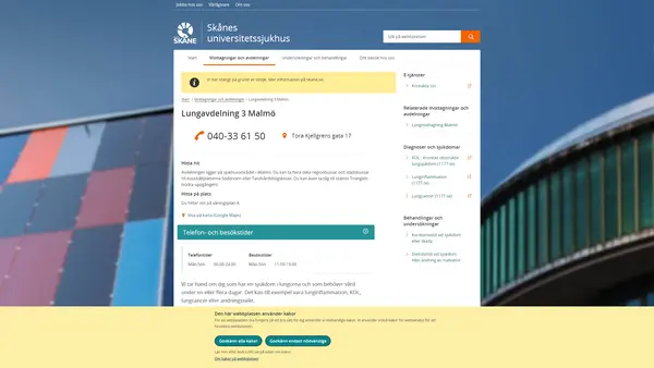 Lungavdelning Malmö