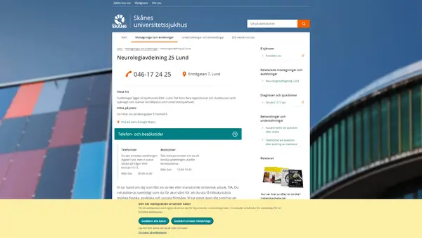 Neurologiavdelning 25 Lund