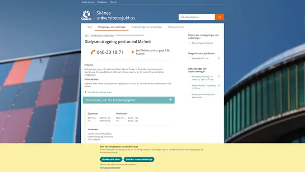 Dialysmottagning peritoneal Malmö
