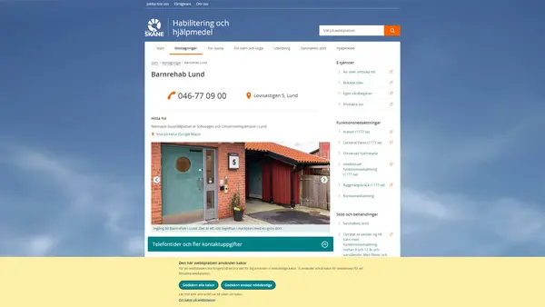 Rehabiliteringsmottagning barn och unga Lund, Lund