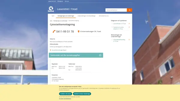 Cytostatikamottagning Ystad