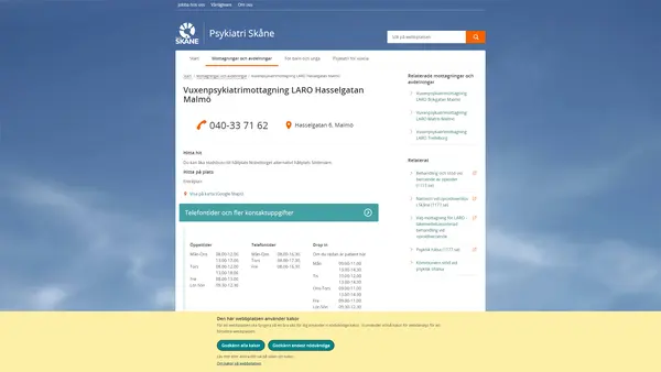 Vuxenpsykiatrimottagning 2 Laro Malmö