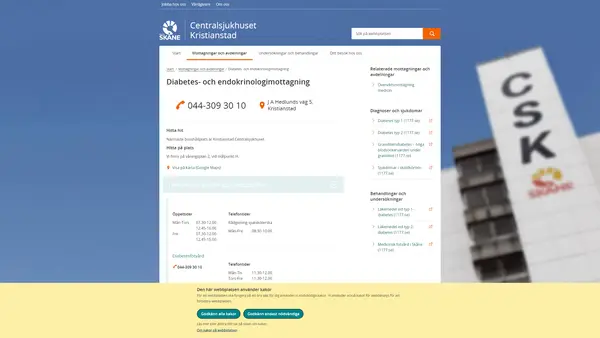 Endokrinologimottagning Kristianstad