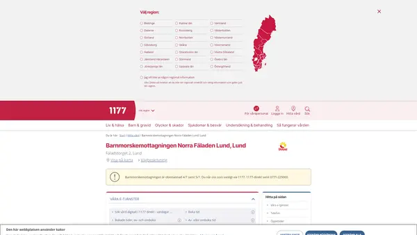 Barnmorskemottagningen Norra Fäladen Lund