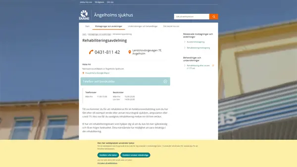 Rehabiliteringsmedicinavdelning Ängelholm