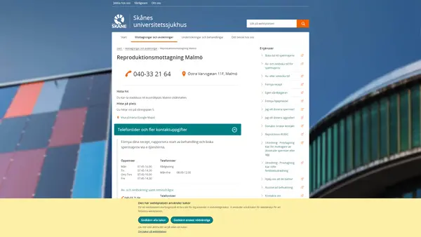 Reproduktionsmottagning Malmö