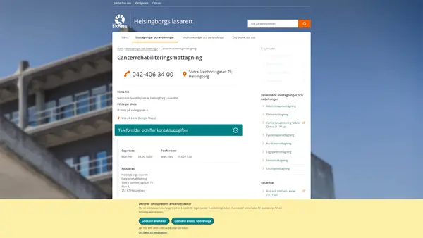 Cancerrehabiliteringsmottagning Helsingborg