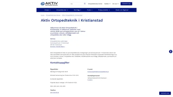 Ottobock Care Kristianstad, Kristianstad