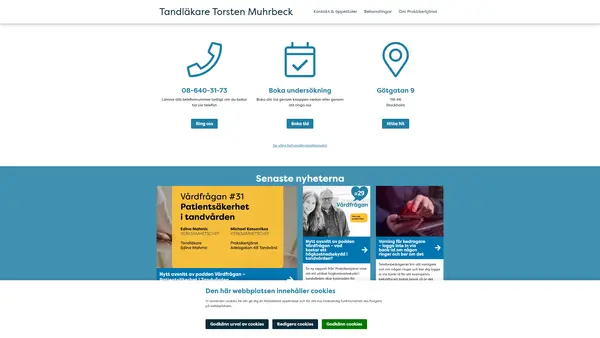 Praktikertjänst Götgatsbackens tandläkare, Stockholm