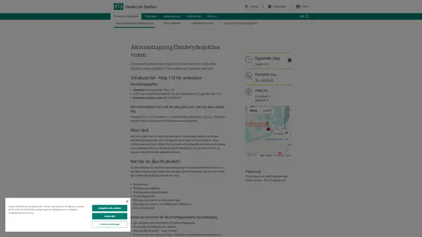 Akutmottagning, Danderyds sjukhus