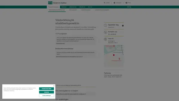 Vårdavdelning 84 Rehab, Danderyds sjukhus