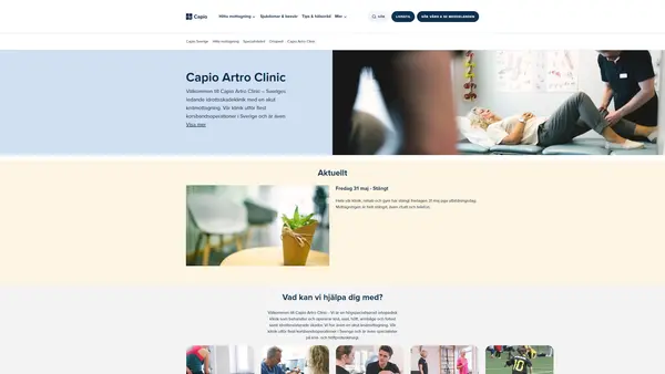 Capio Artro Clinic Rehab Sophiahemmet  - Christina Mikkelsen