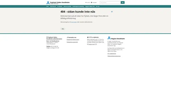 Psykiatrisk specialistmottagning Södermalm 2, Psykiatri Södra Stockholm