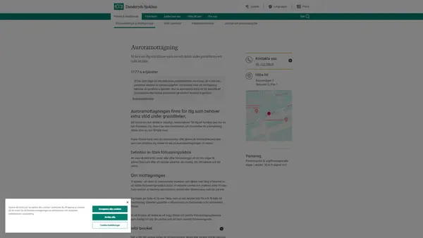 BB Danderyd Auroramottagning, Danderyds sjukhus