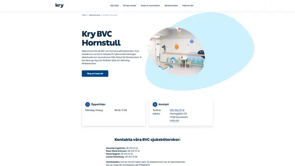 Kry BVC Hornstull, Södermalm