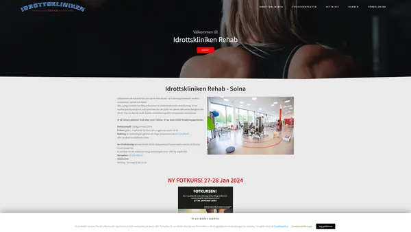 Idrottskliniken Rehab Solna - JK Idrott Spec fysioterapi, Solna