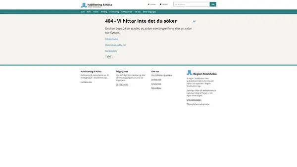 Habiliteringscenter Brommaplan vuxna, Habilitering och Hälsa
