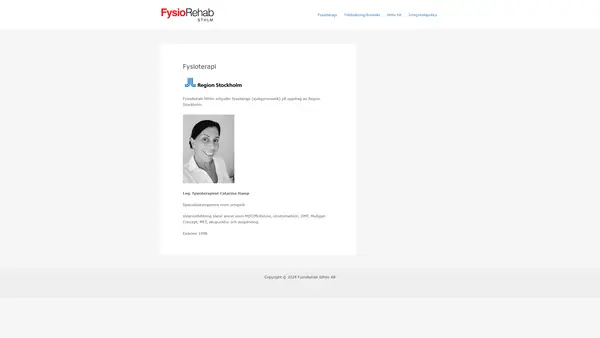 Fysioterapigruppen Näsbydal - FysioRehab Spec fysioterapi, Täby