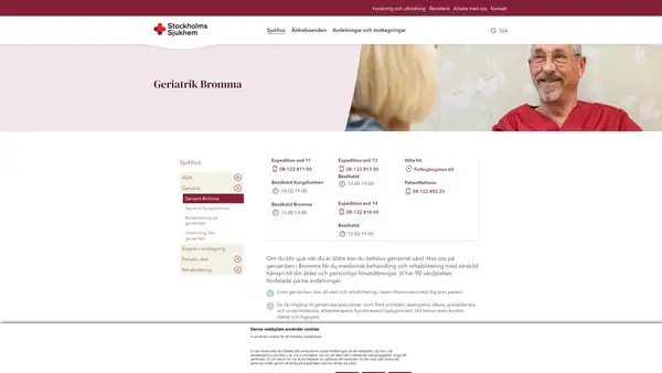 Geriatrik Bromma 13, Slutenvård, Stiftelsen Stockholms Sjukhem