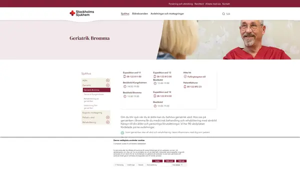 Geriatrik Bromma 14, Slutenvård, Stiftelsen Stockholms Sjukhem