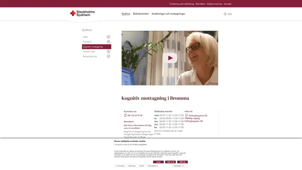 Kognitiv mottagning, Stiftelsen Stockholms Sjukhem