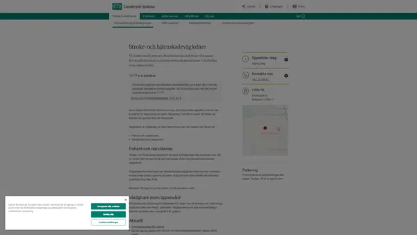 Stroke- och hjärnskadevägledare, Danderyds sjukhus