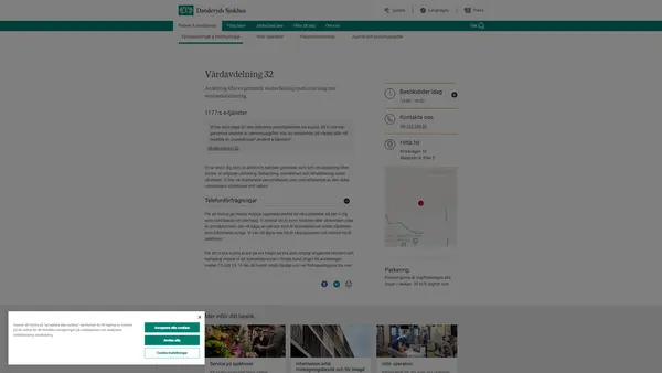 Vårdavdelning 32 Geriatrik GAVA, Danderyds sjukhus
