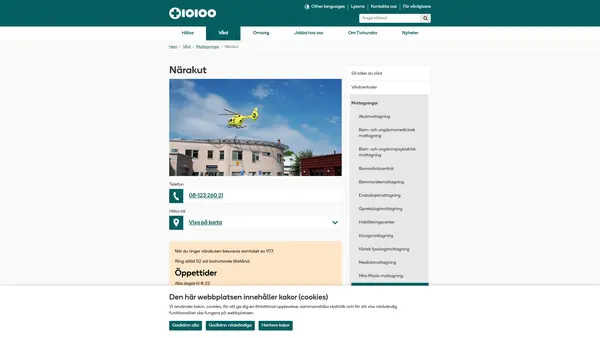 Närakut, Norrtälje sjukhus Tiohundra