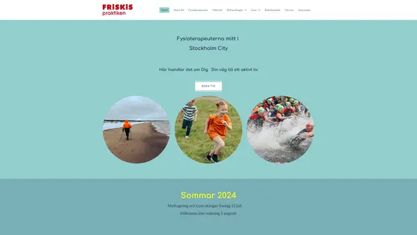 Friskispraktiken - Fysio Norrort Specialiserad fysioterapi, Norrmalm