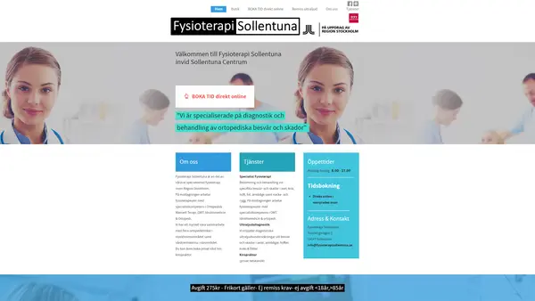 Fysioterapi Sollentuna - Saraiva Fysioterapi Spec fysioterapi