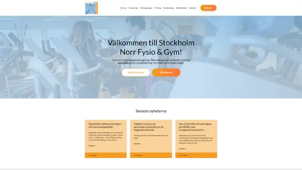 Stockholm Norr Fysio & Gym - Svärdlöf Fysio Spec fysioterapi