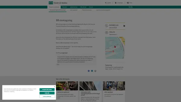 BB Danderyd Mottagning, Danderyds sjukhus