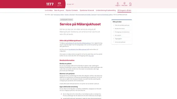 Mälarsjukhuset, Region Sörmland