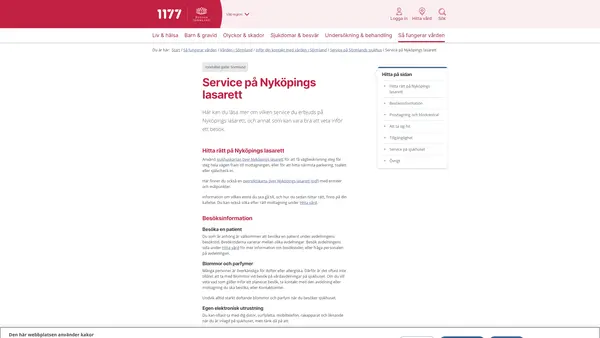 Nyköpings lasarett, Region Sörmland