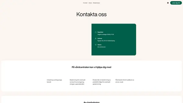 Doktor.se Geria Vårdcentral, Söderköping