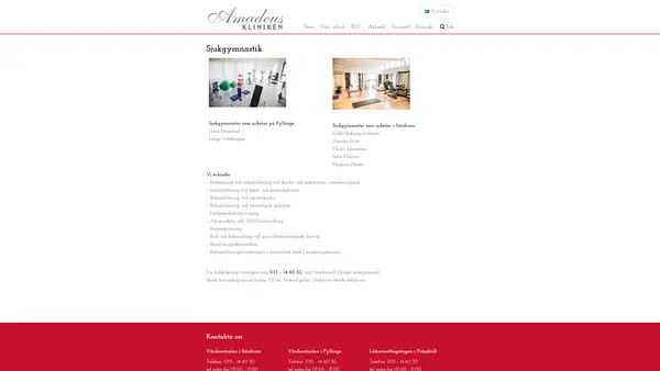 Fysioterapin Amadeuskliniken Fyllinge, Halmstad