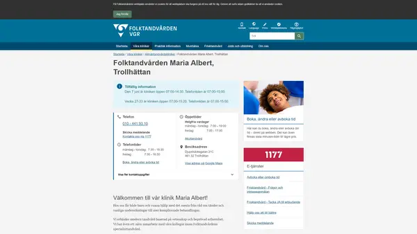 Folktandvården Maria Albert Trollhättan, Trollhättan
