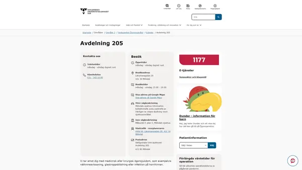 Avdelning 205 ögon, Mölndal