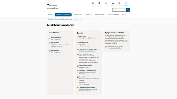 Nuklearmedicin Uddevalla sjukhus, Uddevalla
