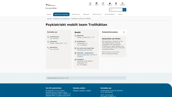 Psykiatri mobilt team Trollhättan, Trollhättan