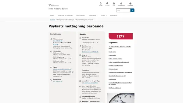 Psykiatrimottagning beroende, Borås
